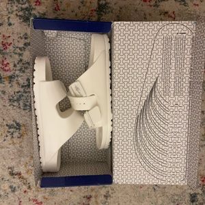 Brand new white birkenstocks